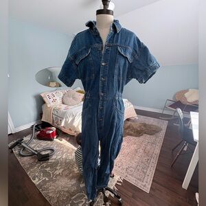 We The Free Indigo Denim Jumpsuit